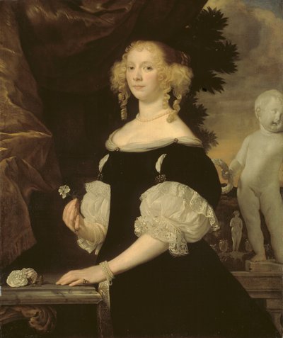 Porträt der Witwe von Admiral van Balen von Abraham Lambertsz van den Tempel
